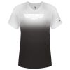 Women's V-Neck Ombre T-Shirt Thumbnail